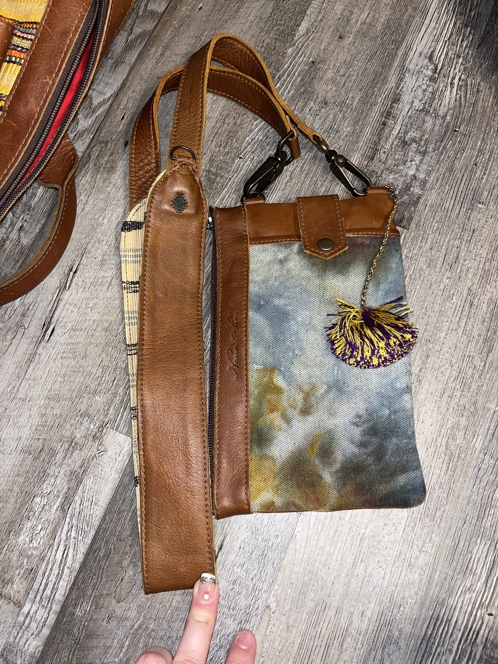 Nena And Co OOAK Tie Dyed Crossbody
